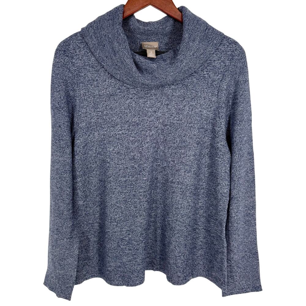 NEW NWT Chicos Sz Large 2 Cashmere Blend Cowl Neck Sweater Shirt Top Cozy
